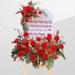 Kệ hoa chúc mừng