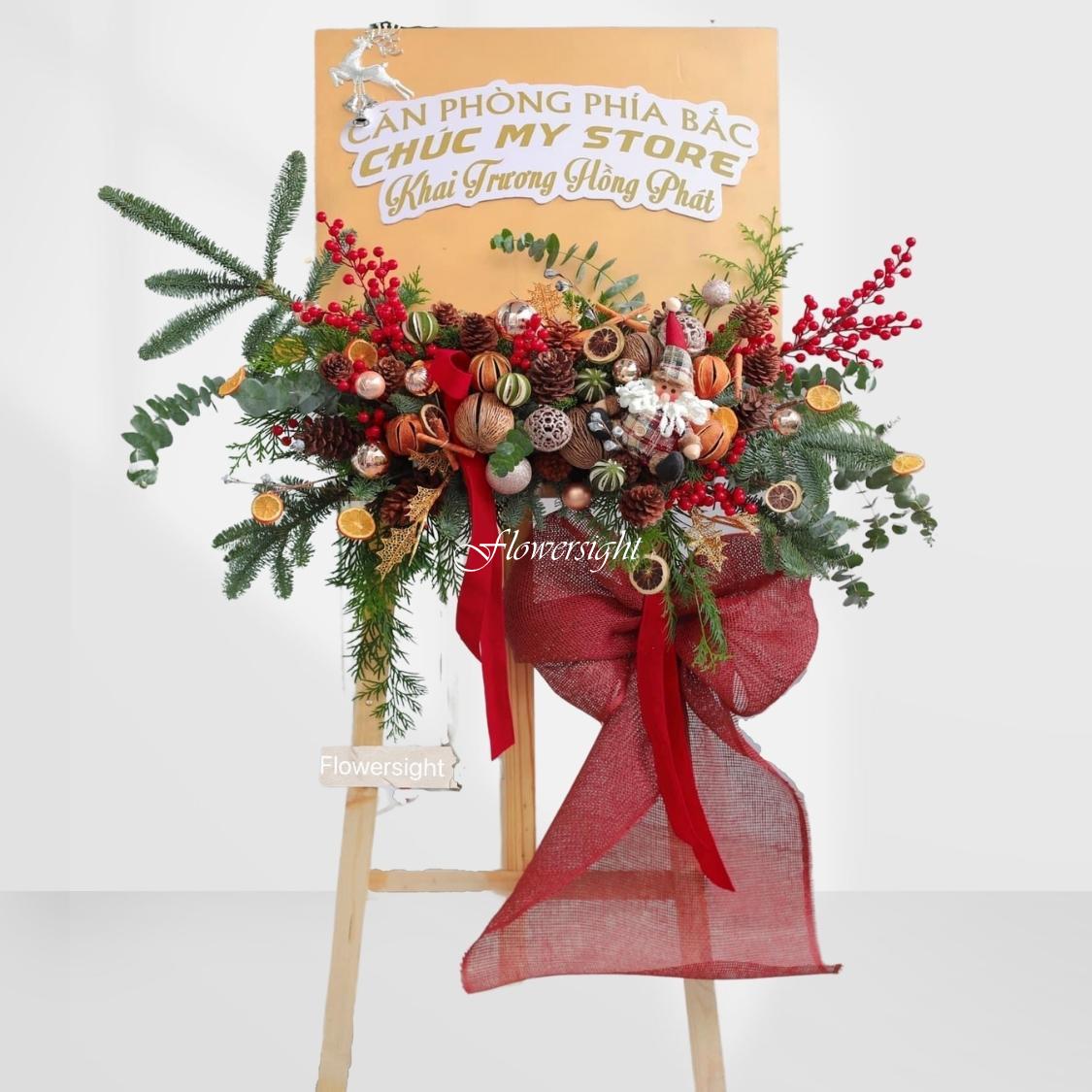 kệ hoa Rộn ràng khai trương