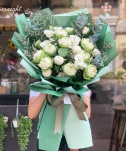 Bó hoa tươi vườn ngọc tại shop hoa tphcm