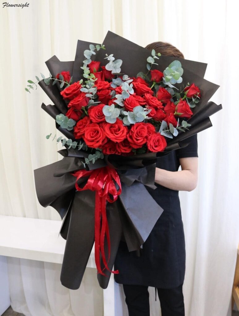 Bó hoa hồng lớn dành tặng cho mẹ