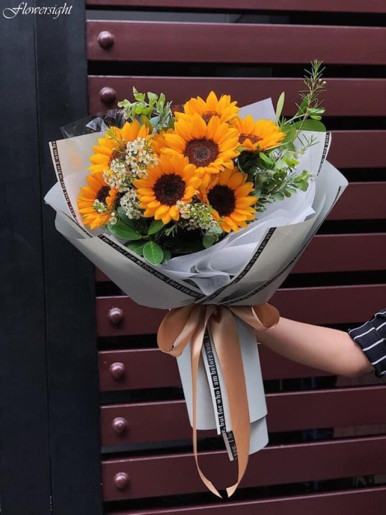 Bó hướng dương - hoa đẹp tặng sinh nhật ông xã tinh tế