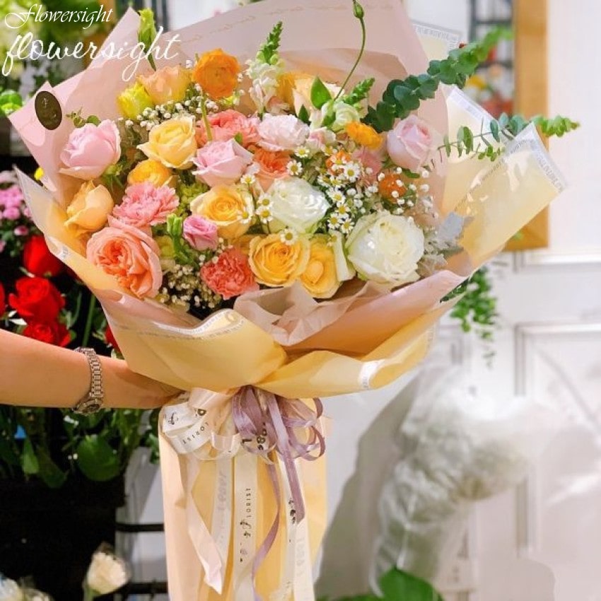 Mẫu hoa hồng tỉ muội phù hợp để bạn tặng cho em gái