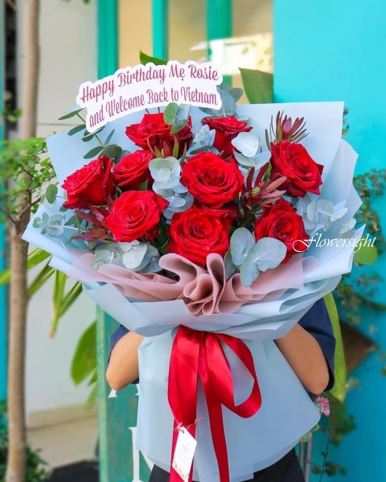 Bó hoa hồng đẹp lãng mạng, kiêu sa dành tặng người thân yêu