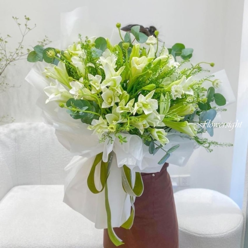 Bó hoa ly tặng sinh nhật