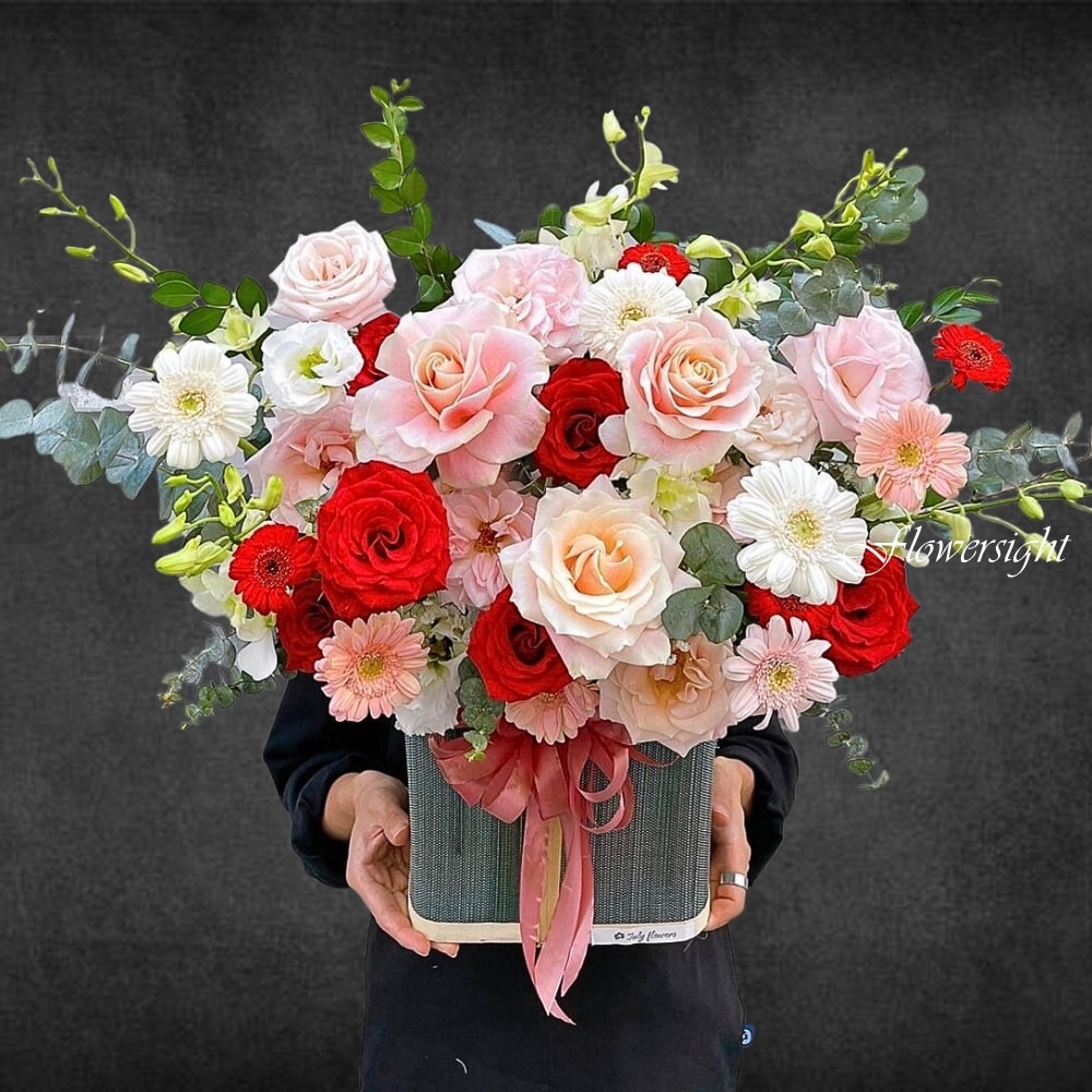 Giỏ hoa chúc mừng Khoảnh khắc