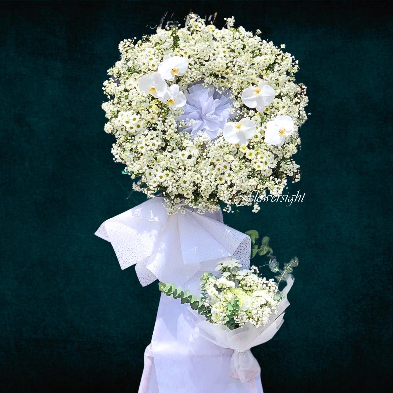 vòng hoa đám tang Thương tiếc