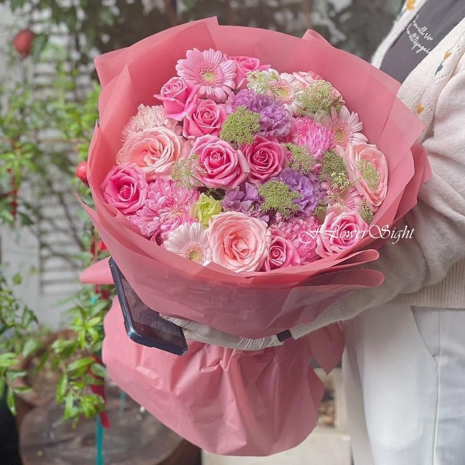 bó hoa giá 500k Trọn đời hạnh phúc