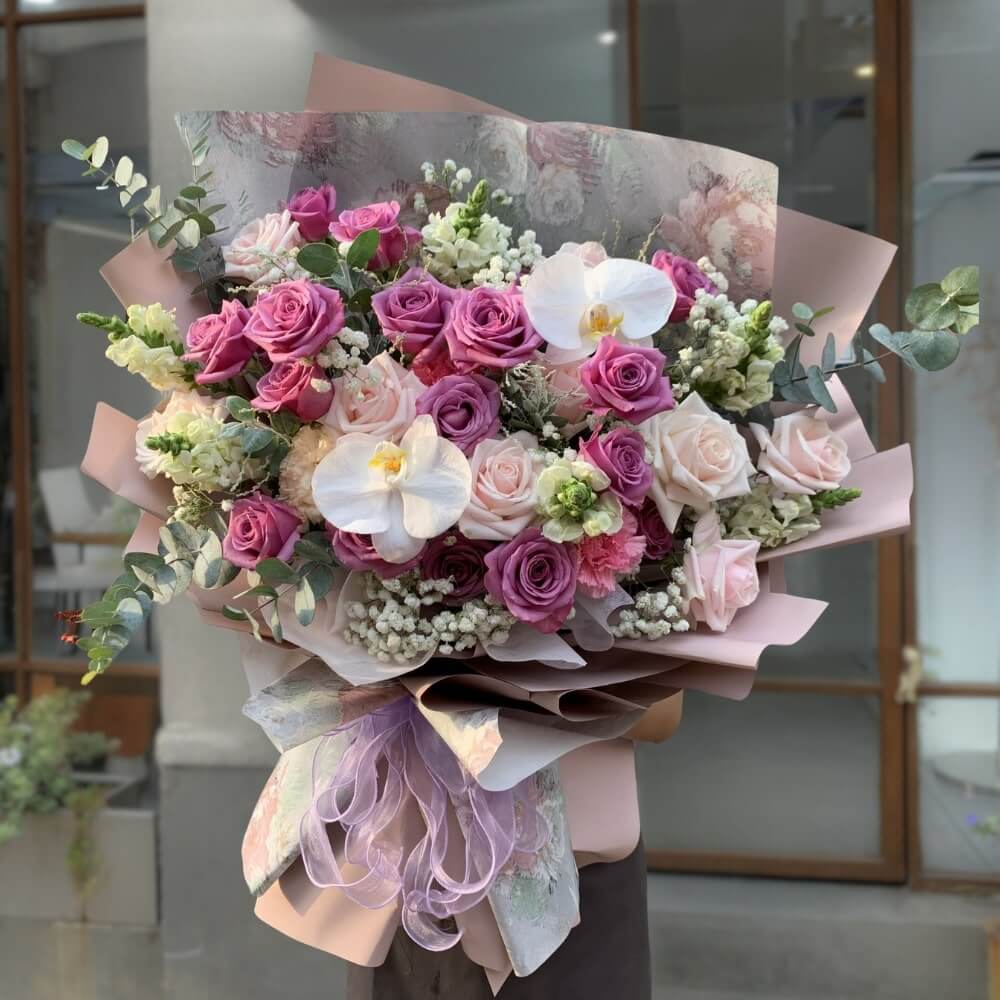 Bó hoa tươi Đón chào