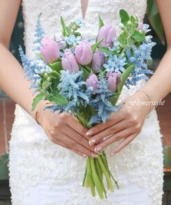 hoa cưới tulip tím Kiêu Sa