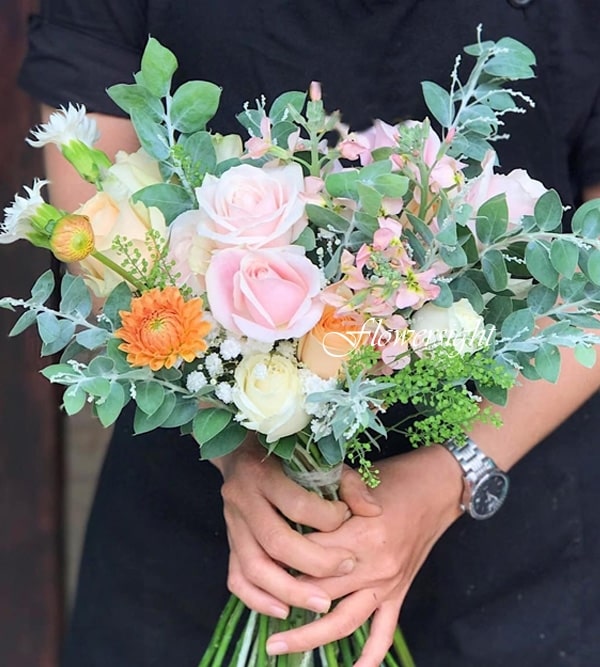 Hoa cưới cầm tay Lời nguyện