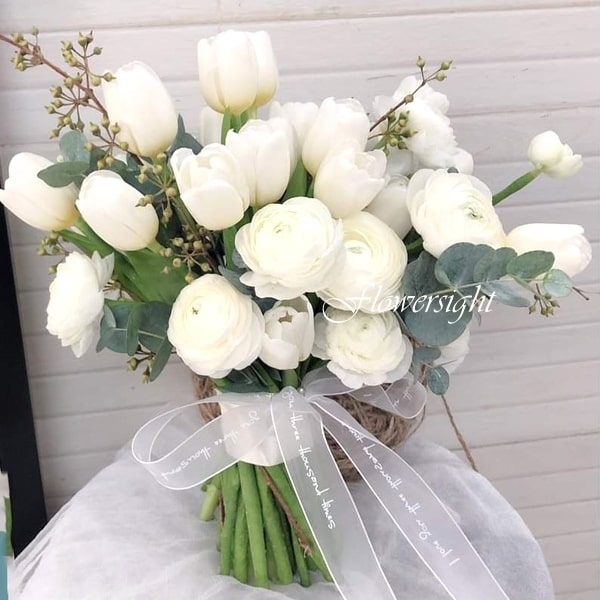 bó hoa hồng đám cưới Tender look