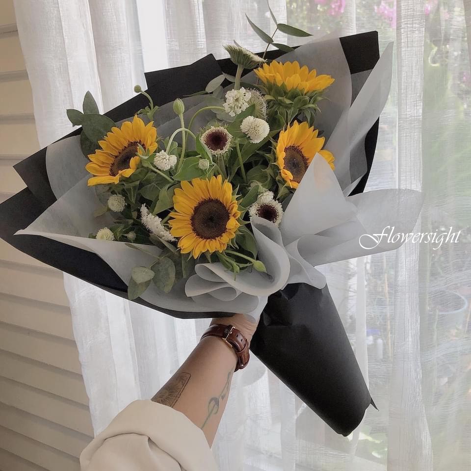 hoa tốt nghiệp giấy gói đen Nguồn sáng