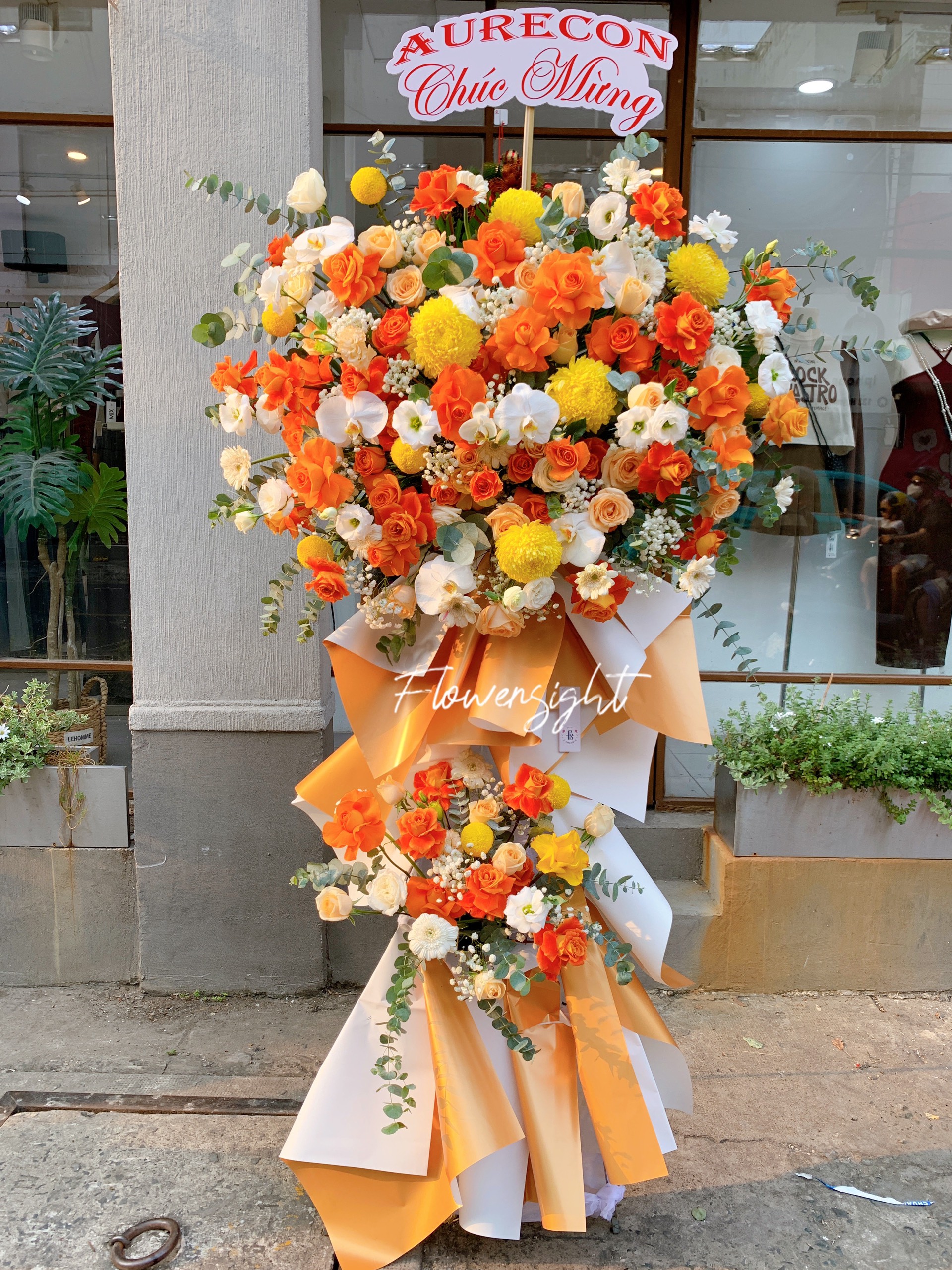 Kệ hoa khai trương rạng danh