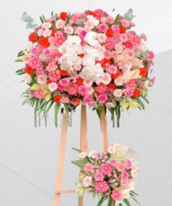 Kệ hoa khai trương Vững bước tiến lên