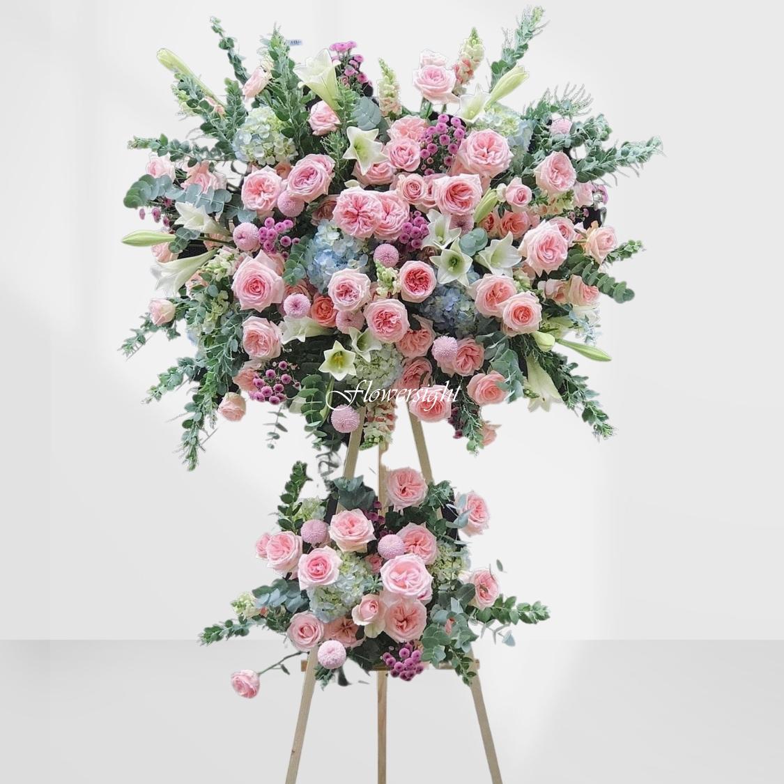 kệ hoa khai trương