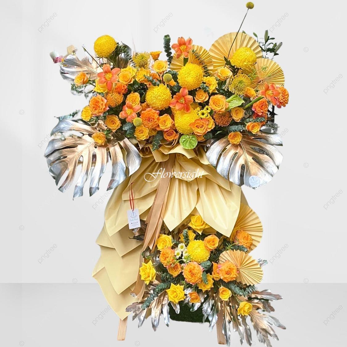 kệ hoa khai trương