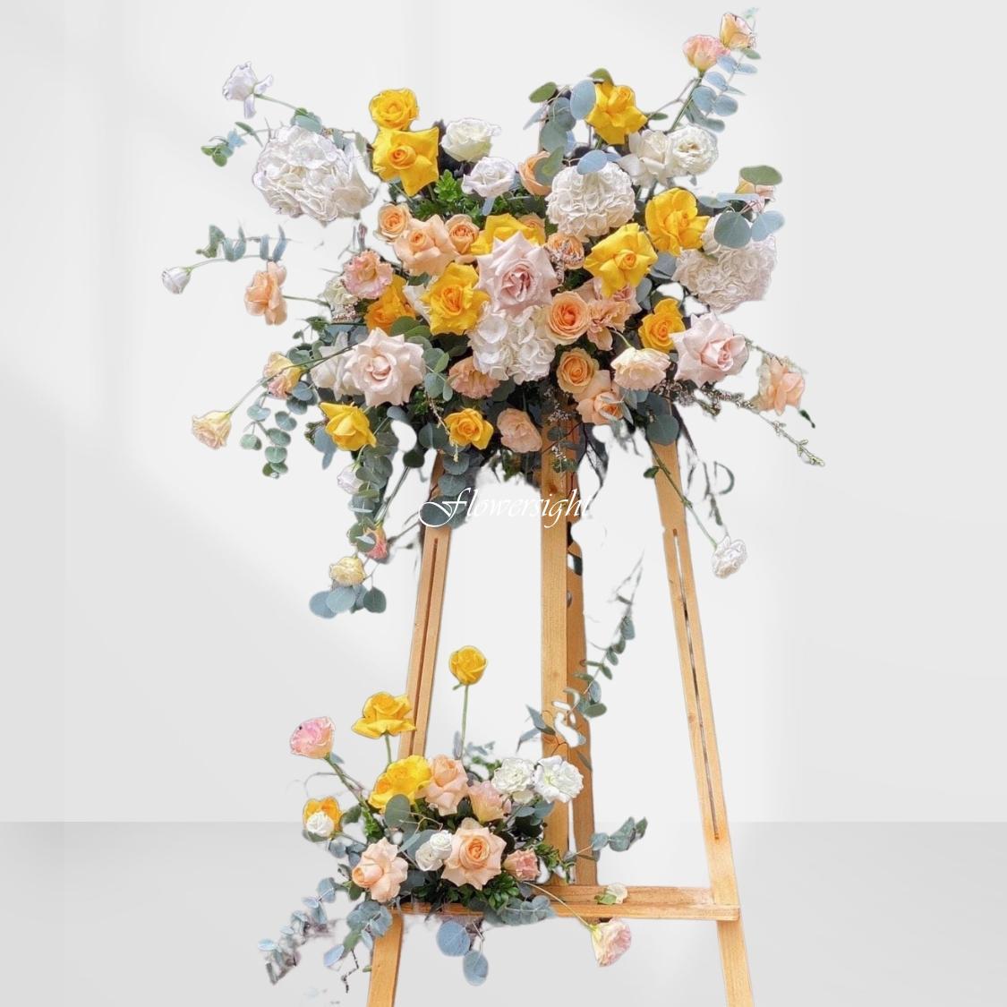 kệ hoa khai trương