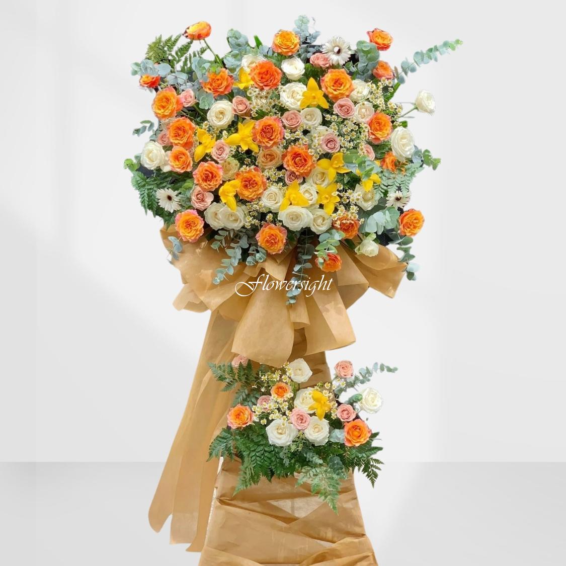 Kệ hoa khai trương Hài hoà