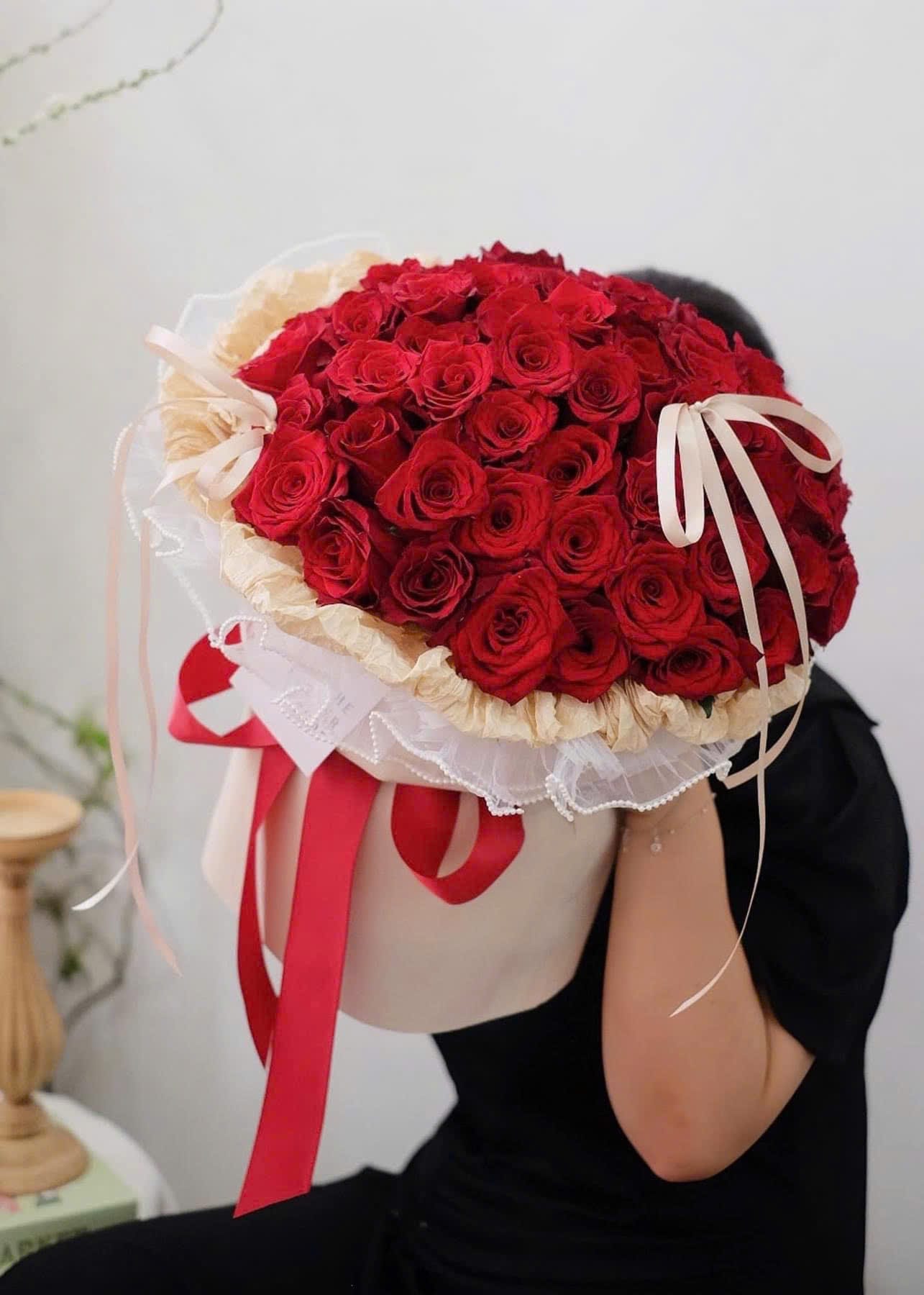 Bó hoa hồng đỏ sắc vĩnh cửu