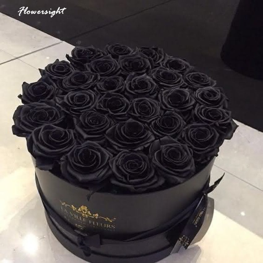 Bó hoa hồng đen