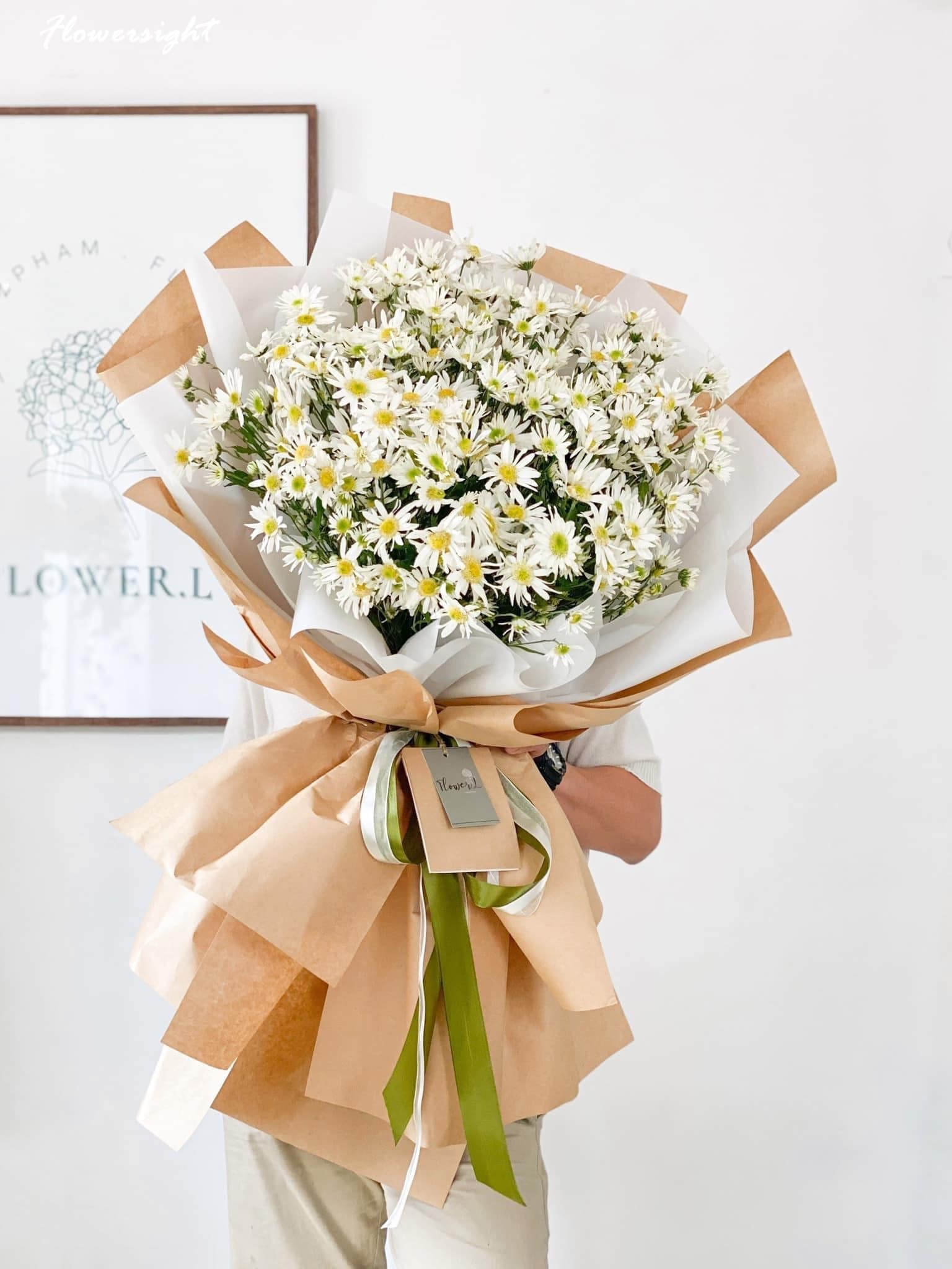 Mẫu bó hoa cúc họa mi cỡ lớn