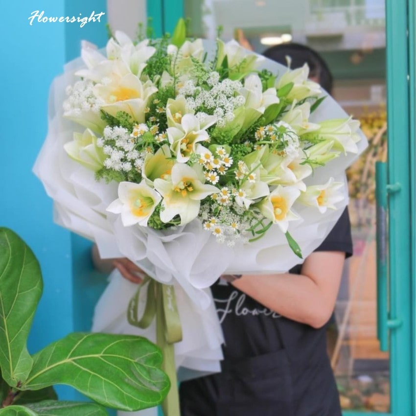 Bó hoa loa kèn đẹp