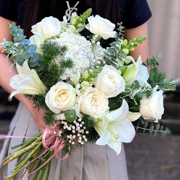 hoa cưới cẩm tú cầu