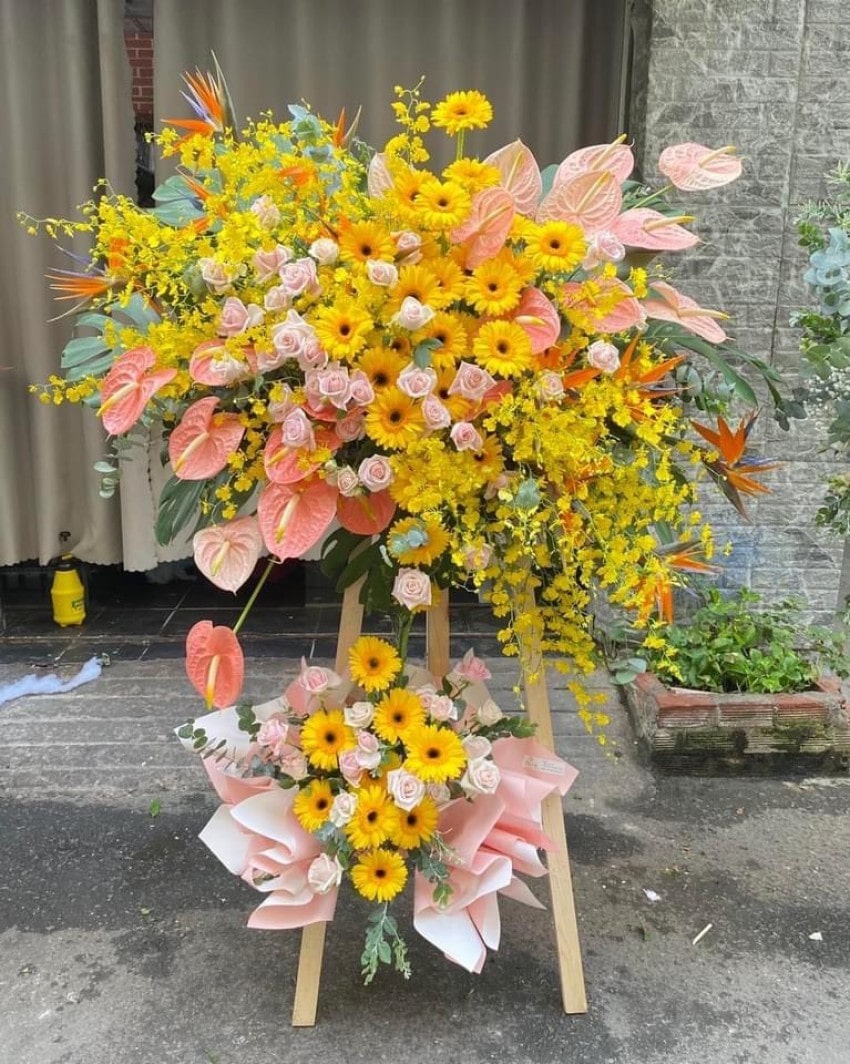 hoa chúc mừng đại hội