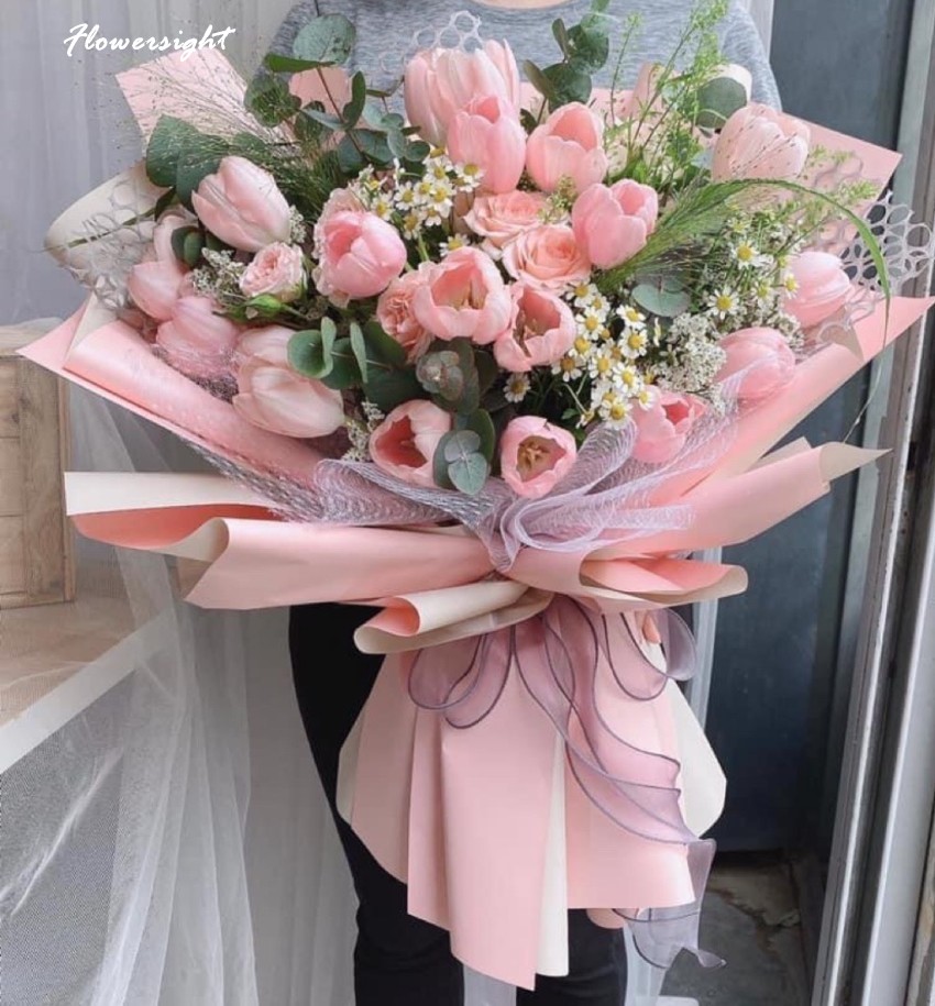 Bó hoa tulip tặng sinh nhật