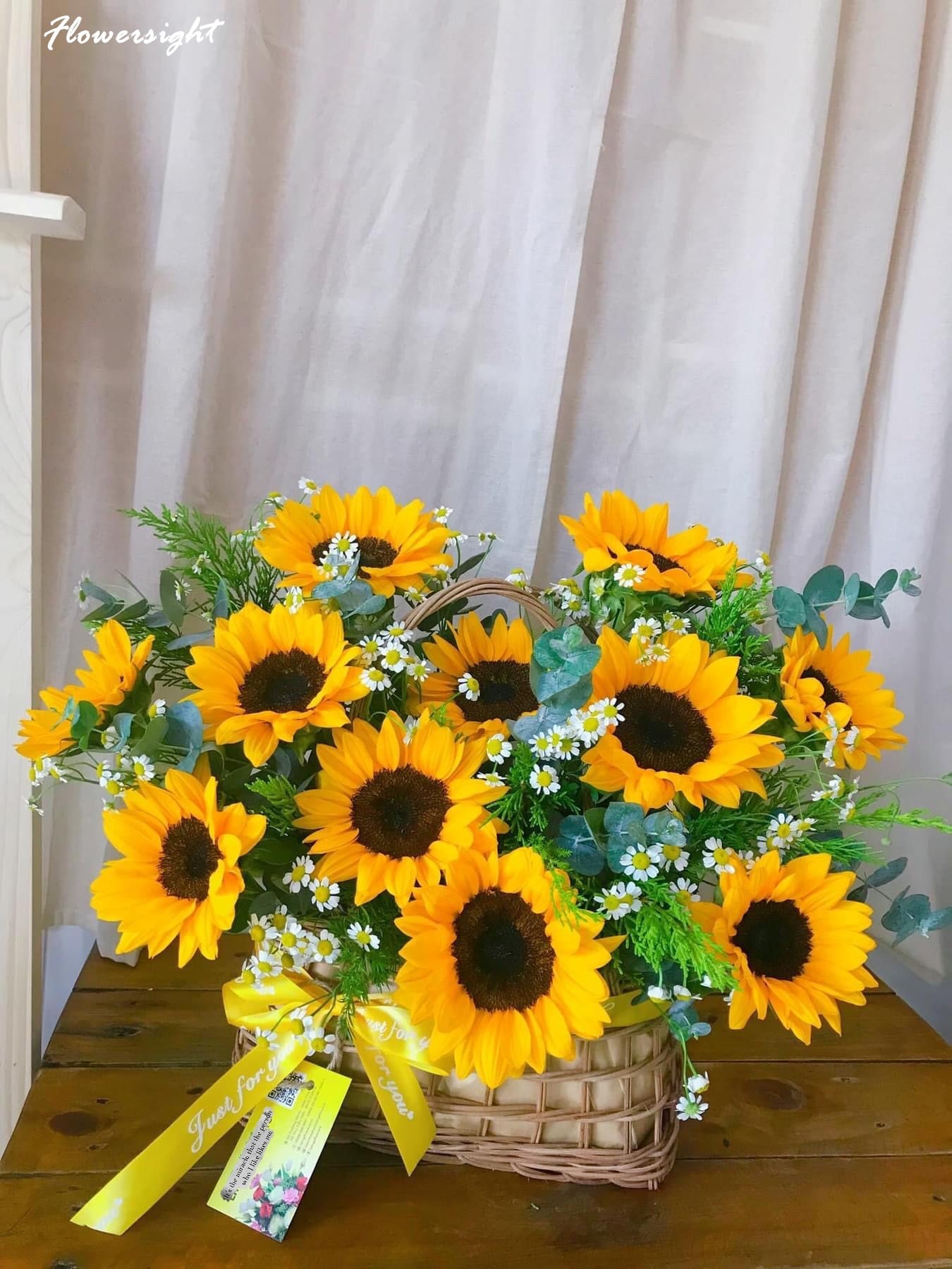 giỏ hoa hướng dương tặng sinh nhật