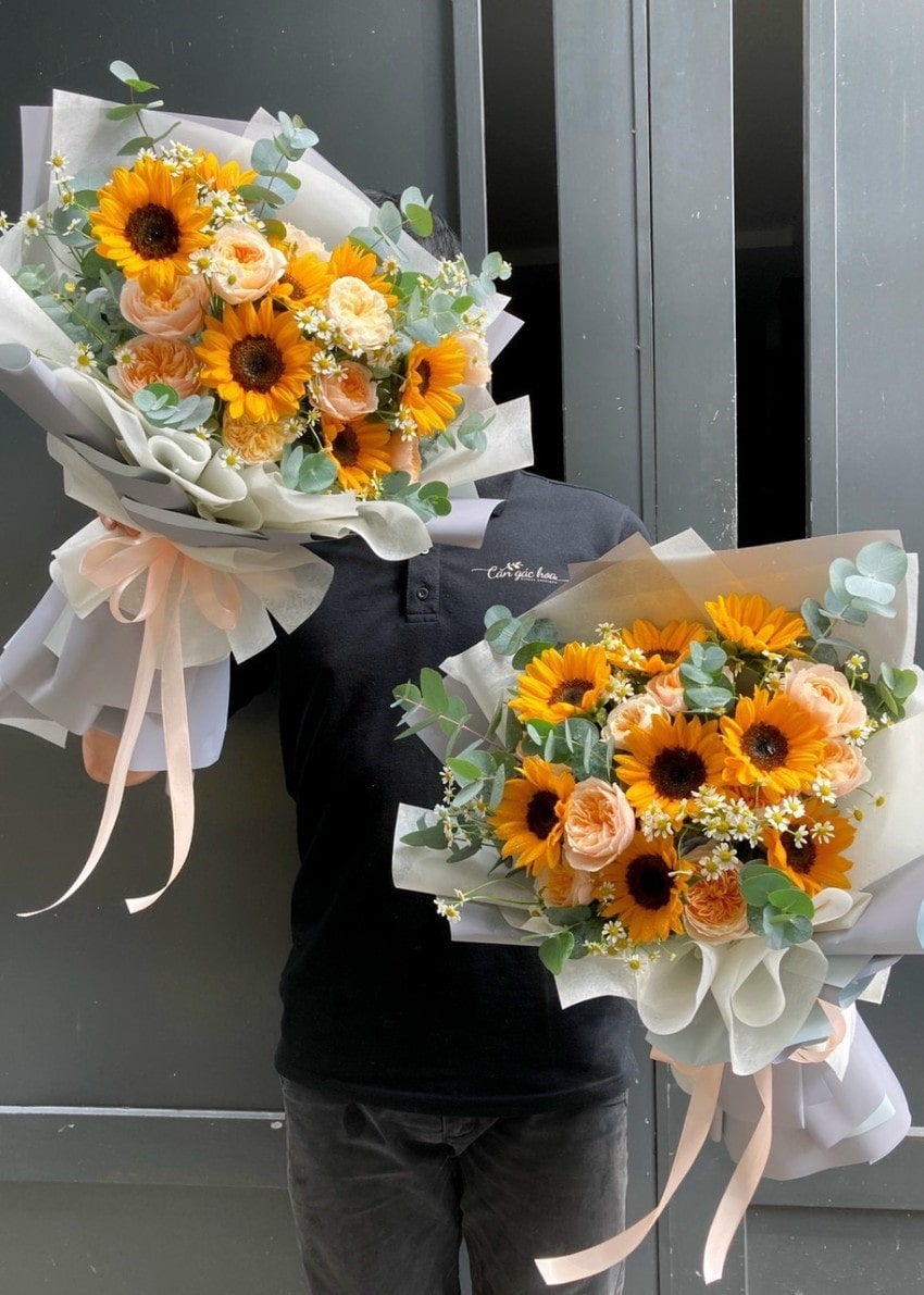 hoa chúc mừng bảo vệ luận văn