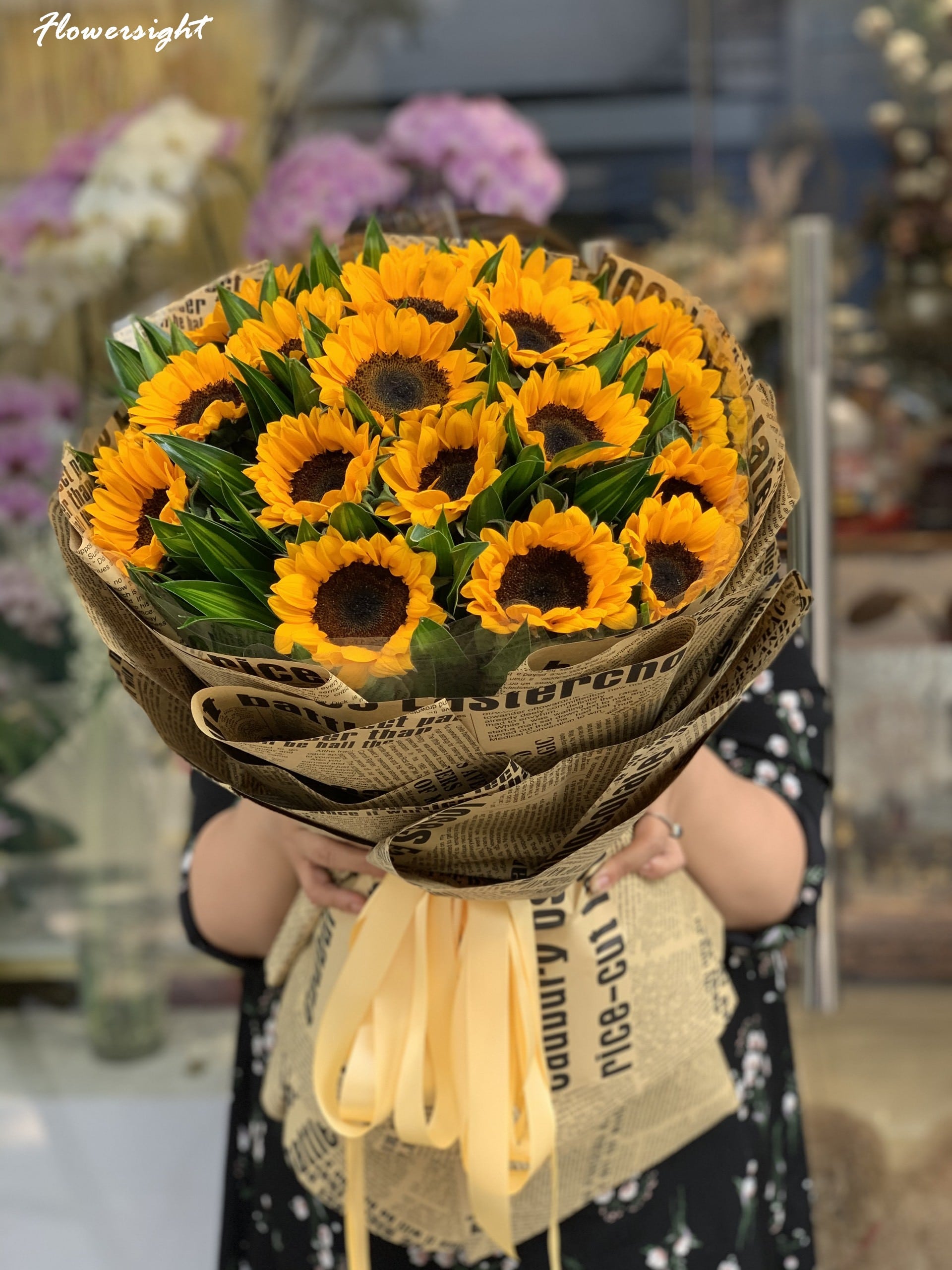 Ý nghia của bó hoa hướng dương 10 bông