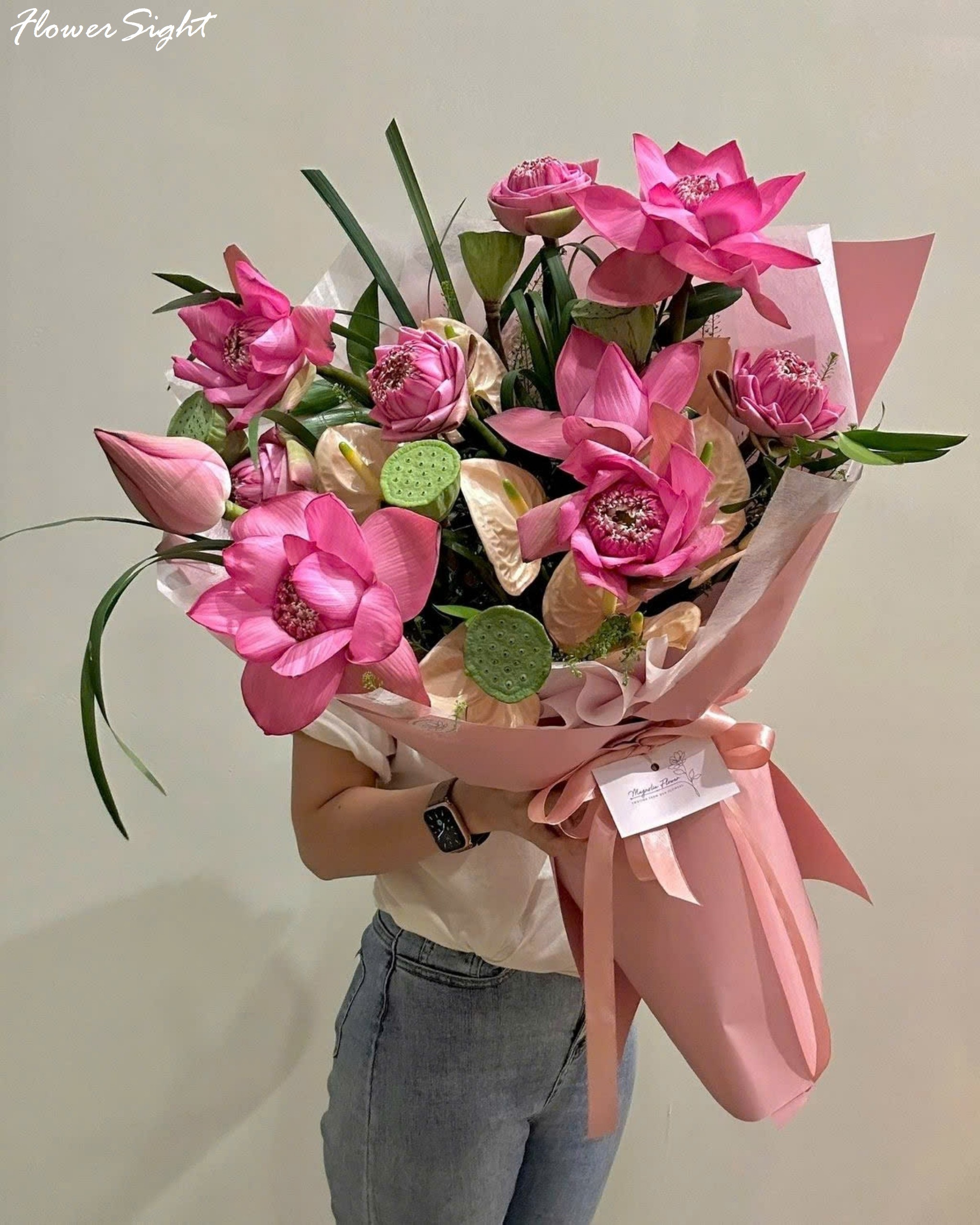 Hoa sen tặng sinh nhật