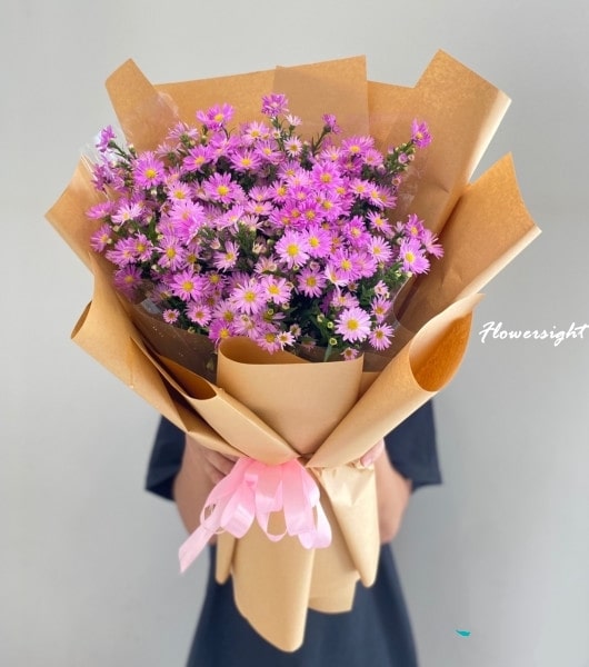 Bó hoa thạch thảo tím tặng người thương