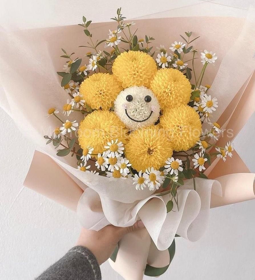 Bó hoa cúc pingpong