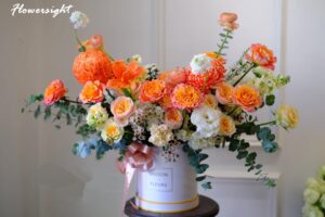 Lẵng hoa hồng đơn giản chứa đầy tình cảm trân quý gửi tới đối phương