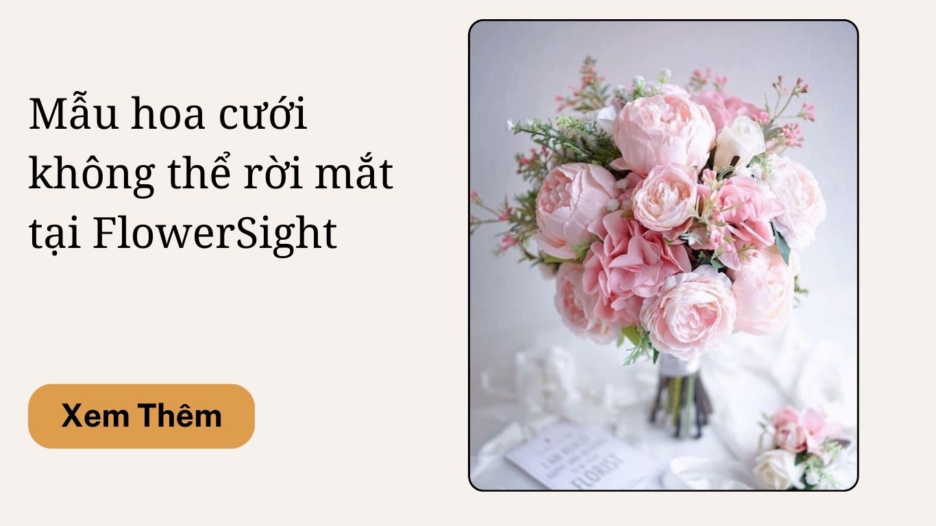 bó hoa cưới cầm tay cô dâu