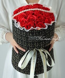 Bó hoa hồng đỏ noel "Beauty model"