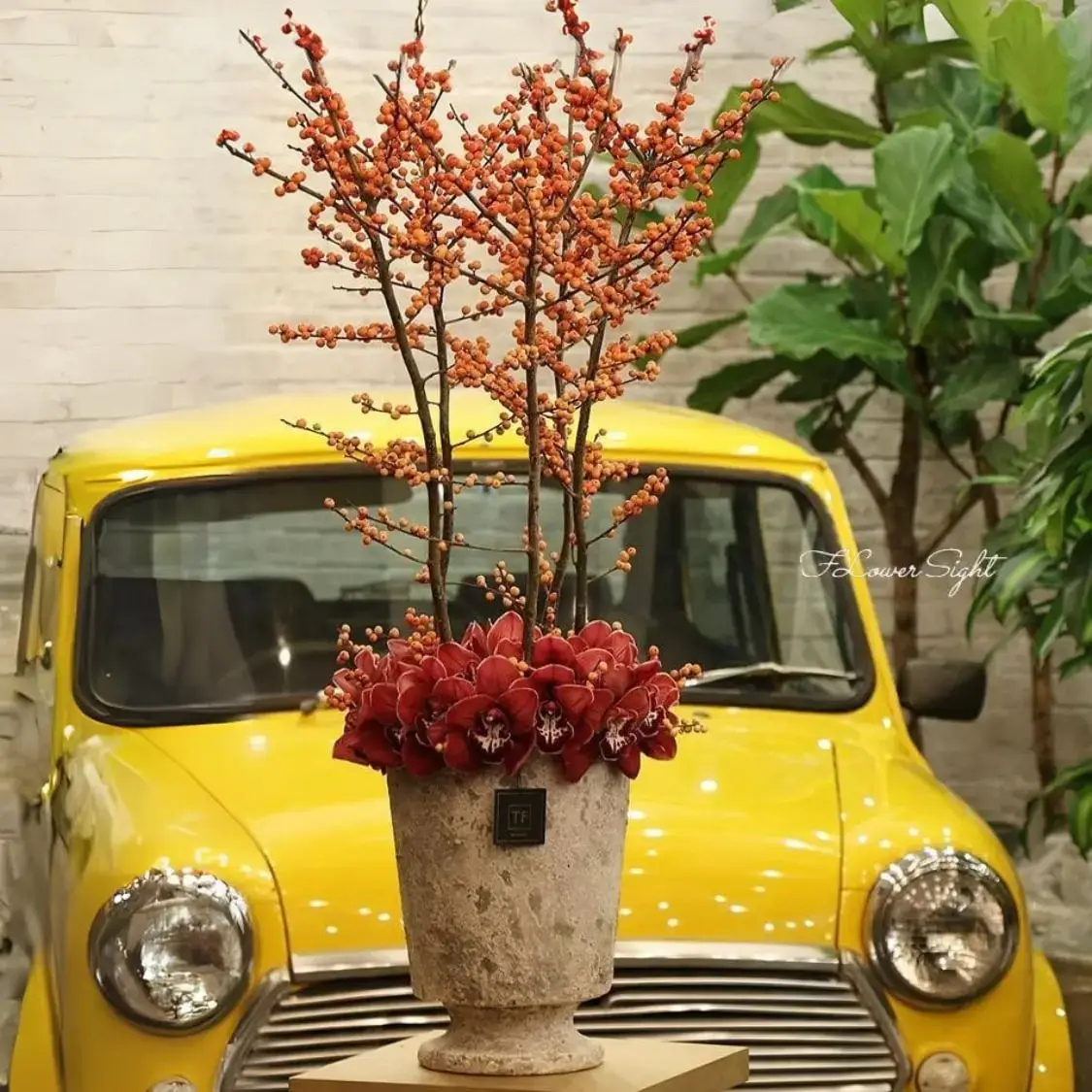 bình hoa chưng tết "Làn Hương Tết"