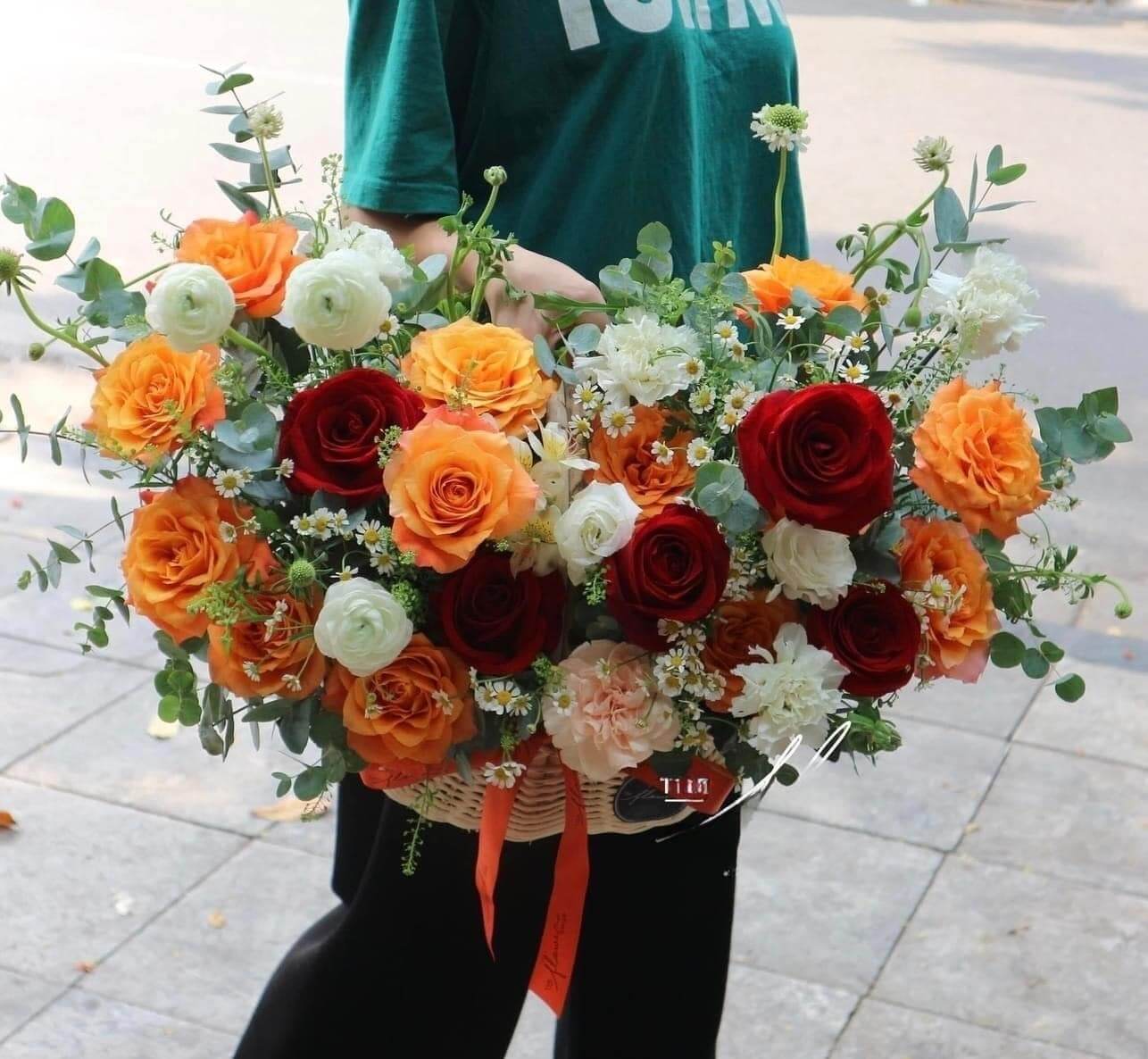 Giỏ hoa tươi Sự gắn bó vĩnh viễn