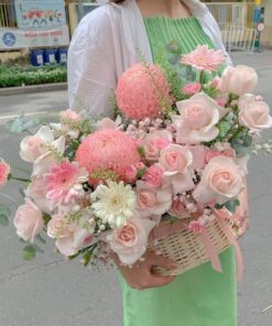 Giỏ hoa tươi đẹp giá rẻ TPHCM "Garden of Joy"