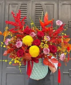 Hộp hoa chúc tết "Không Gian Xuân"