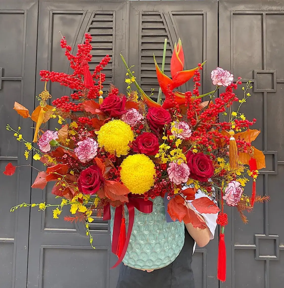 Hộp hoa chúc tết "Không Gian Xuân"