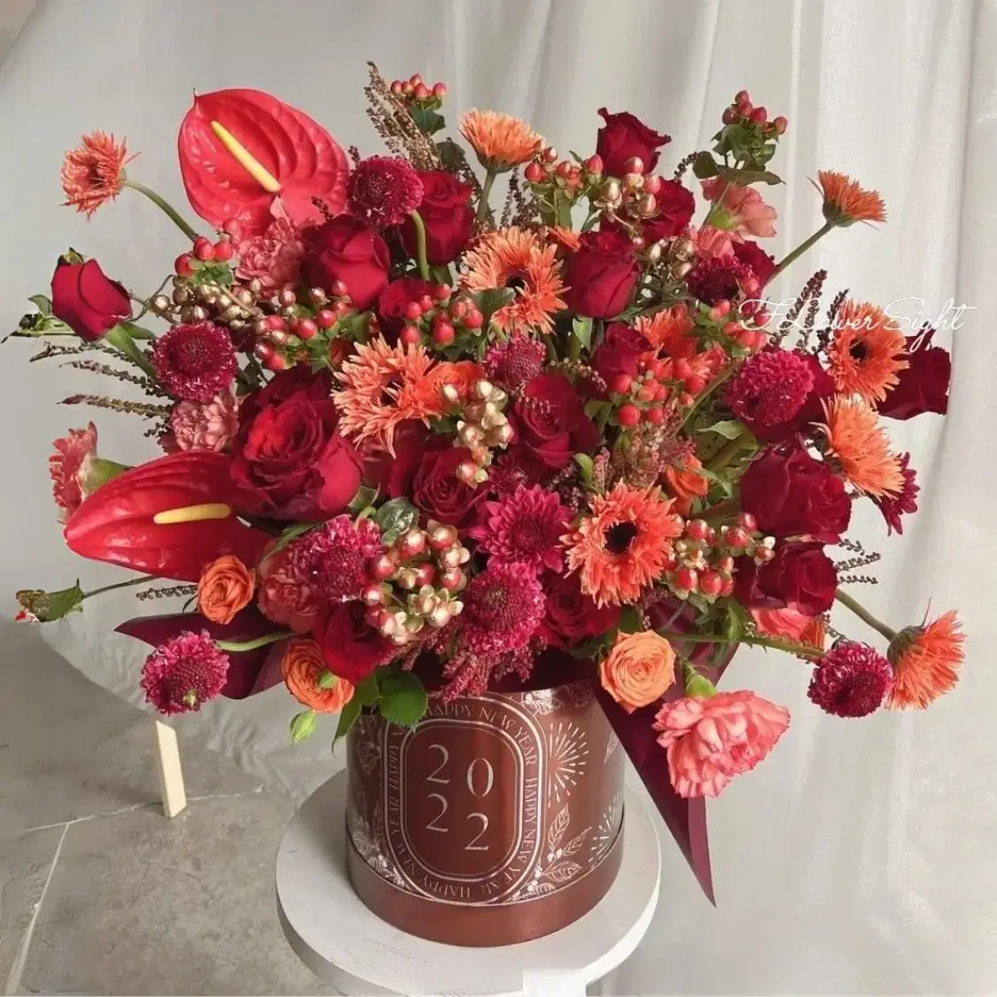 Hộp hoa chúc tết