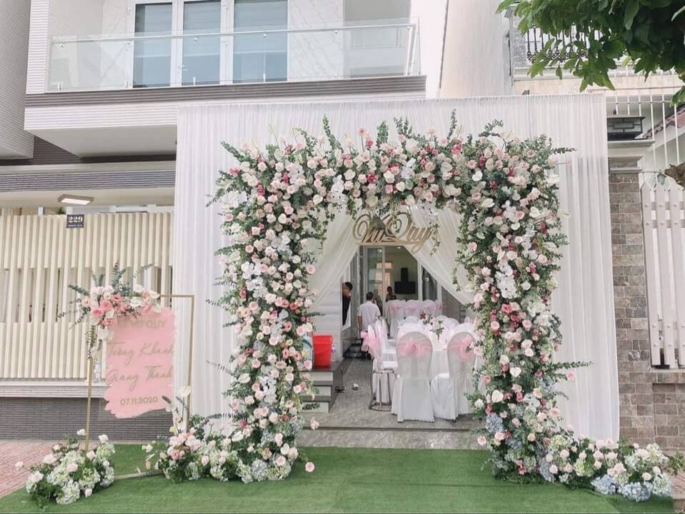 cổng hoa cưới đẹp
