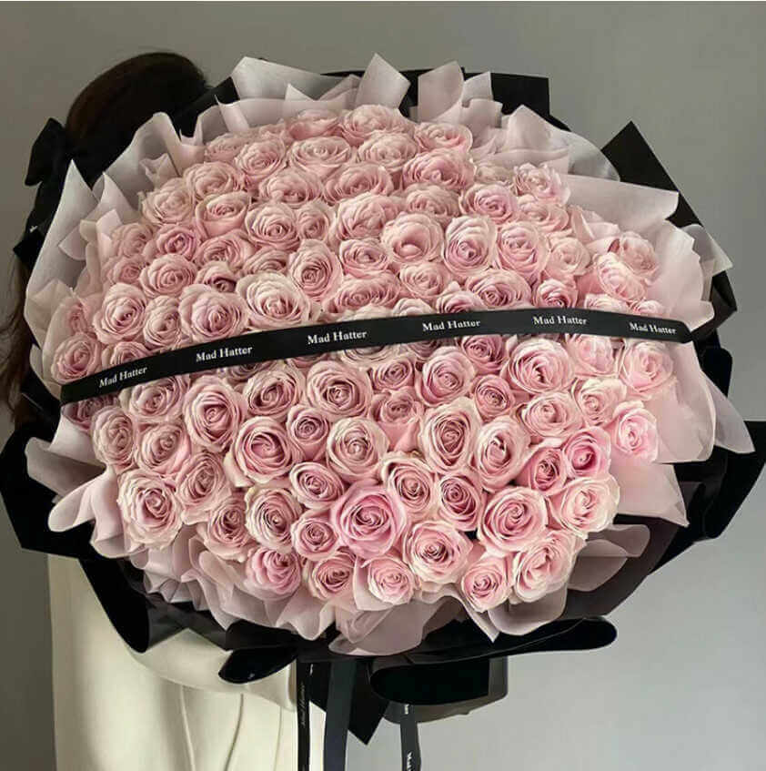 Bó hoa hồng 100 bông