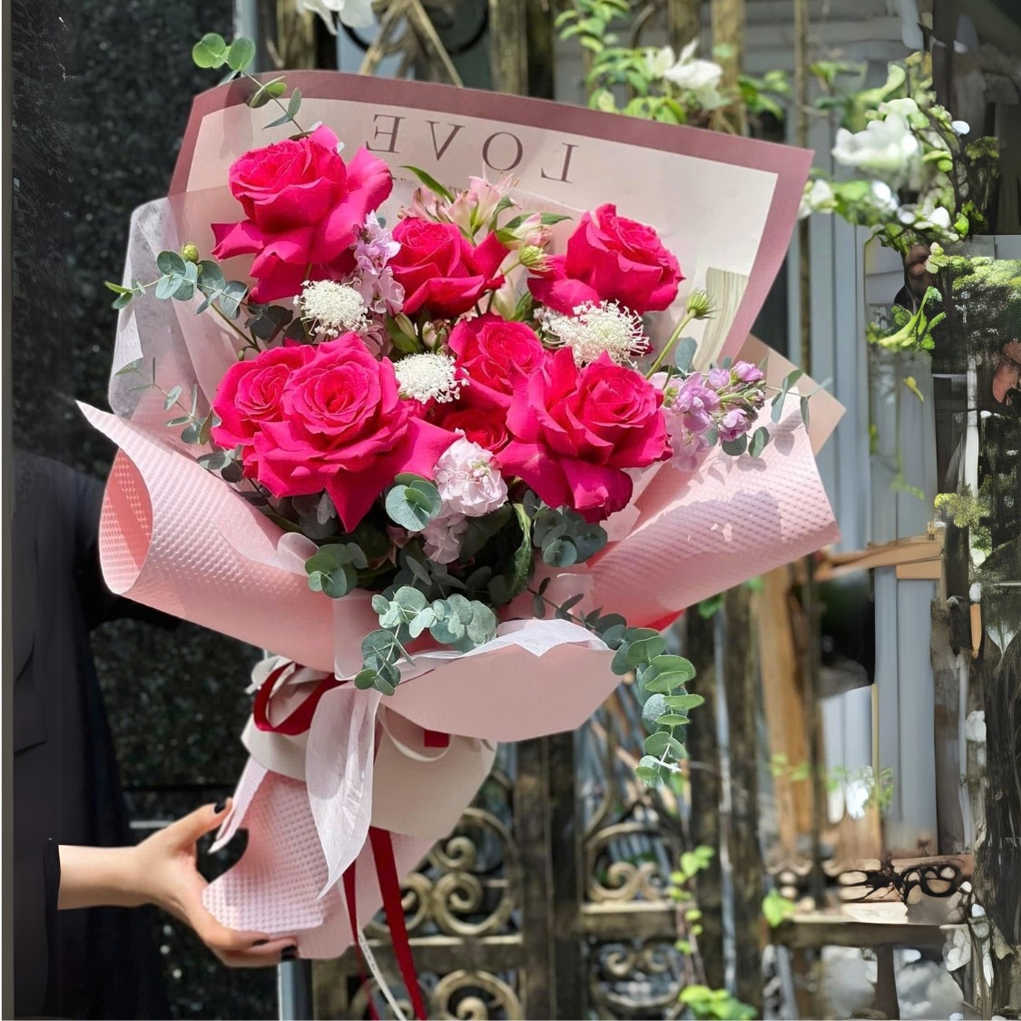 Bó hoa hồng 7 bông