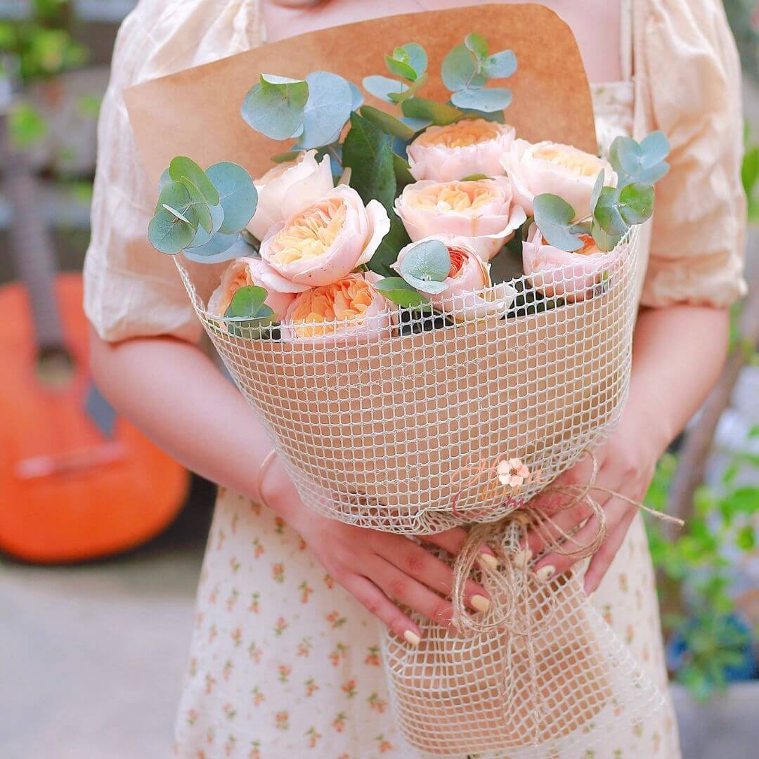 Bó hoa hồng juliet đẹp