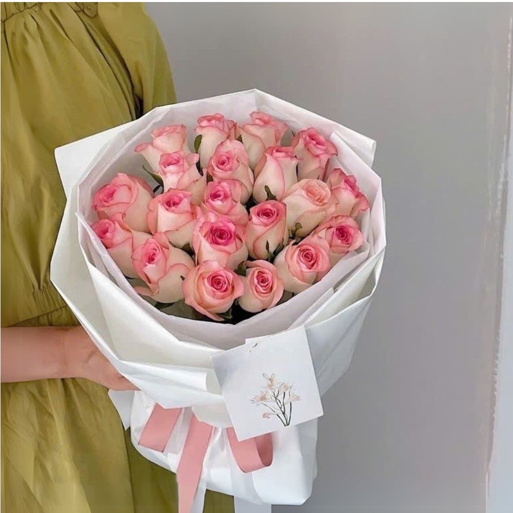 Bó hoa hồng song hỷ đẹp