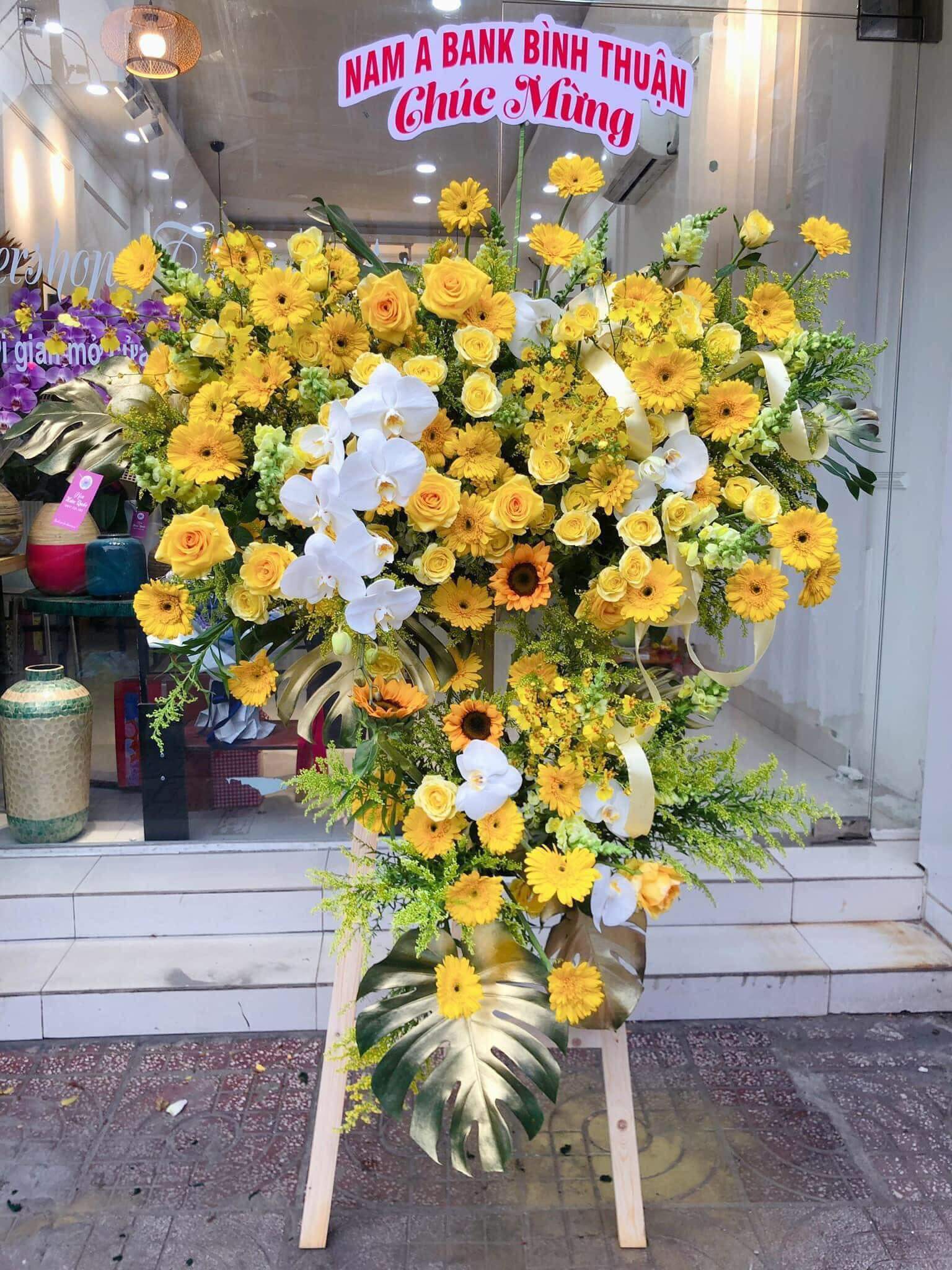 hoa chúc mừng lễ khởi công